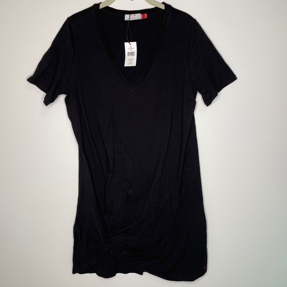 NWT n : philanthropy Women's T-shirt Dress Black Medium